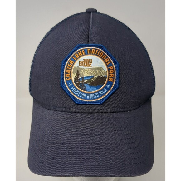 Pendleton Snapback‎ Mesh Trucker Hat Baseball Cap Crater Lake National Park - Picture 1 of 8